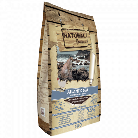 HRANA USCATA - Natural Greatness Cat Atlantic Sea Recipe Adult Cat, Sterilized and Senior 5kg