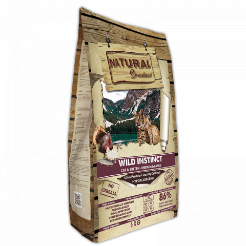 HRANA USCATA - Natural Greatness Cat Wild Instinct Cat & Kitten - Medium & Large Breeds 6KG
