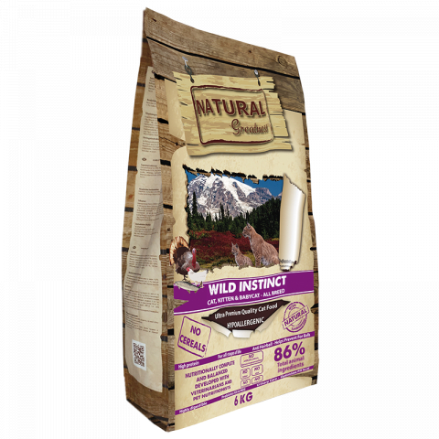 PISICI - Natural Greatness Cat Wild Instinct Recipe Cat , Kitten & Babycat- All breeds 6kg