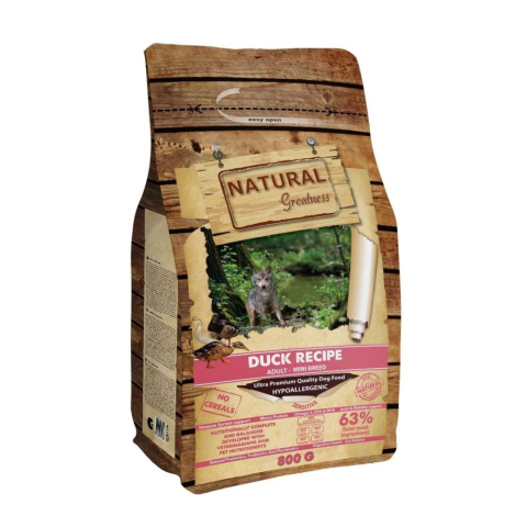 CAINI - Natural Greatness Dog Duck Recipe Adult Mini Breed 800g