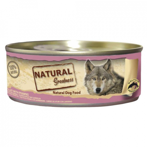 HRANA UMEDA - NATURAL GREATNESS DOG  TUNA FILLET WITH PRAWNS 156GR