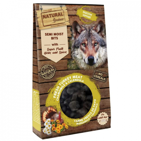 RECOMPENSE - Recompense Natural Greatness Semi Moist Bits Digestive Support 150g (bucatele semi moi, digestie)