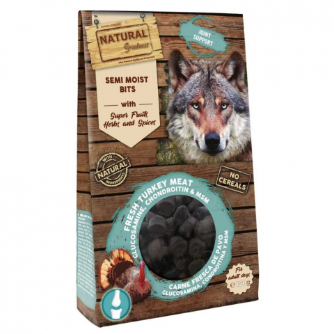 RECOMPENSE - Recompense Natural Greatness Semi Moist Bits Joint Support 150g (bucatele semi moi, digestie)