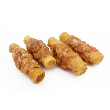 CAINI - Recompense Pentru Caini Betisoare De Piele De Porc Impletite Cu Pui 500g
