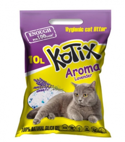 PISICI - Silicat pentru pisici , Kotix Lavanda 10L