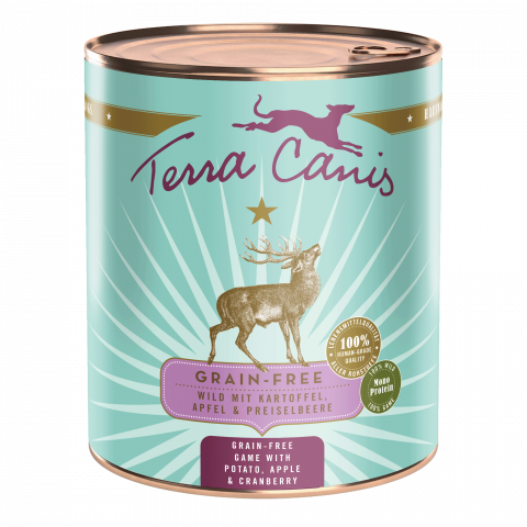 Conserve - Terra Canis Grain Free Game 800g(Vanat cu cartofi, mar si merisor)