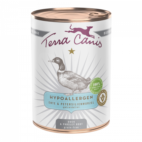 HRANA UMEDA - Terra Canis Hypoallergenic Duck 400g (Rață cu rădăcină de pătrunjel)