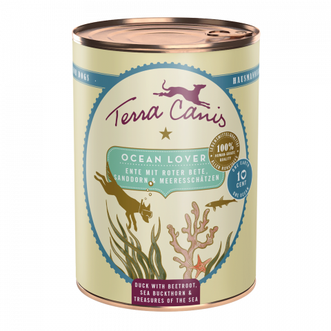 CAINI - Terra Canis Planet Ocean Lover 400g(Rață cu sfeclă roșie, cătină și comori ale mării)