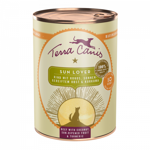 CAINI - Terra Canis Planet Sun Keeper Lover 400g(Carne de vită cu nucă de cocos, fructe coapte la soare și turmeric)