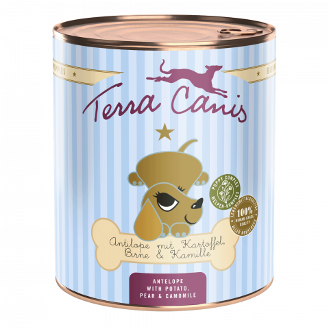 Conserve - Terra Canis Puppy Antelope 800g (Antilopa cu cartof, para, castana si musetel)
