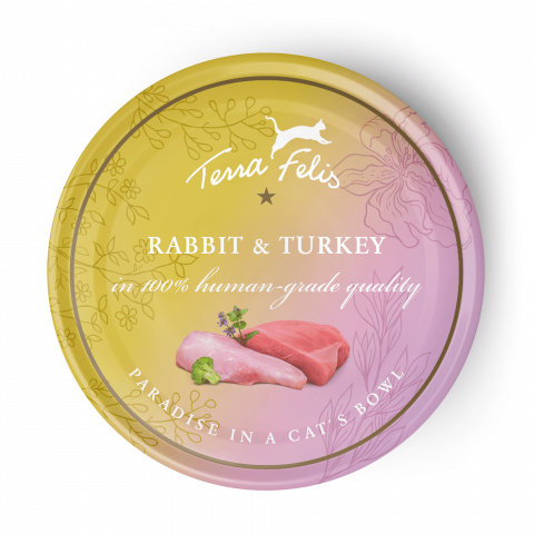 HRANA UMEDA - Terra Felis Cat Rabbit Turkey 80g (Iepure și Curcan)