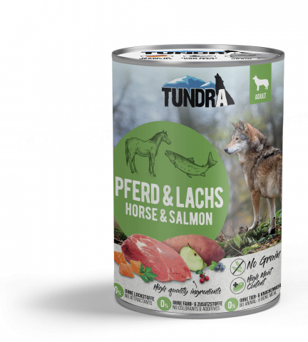 CAINI - Tundra Dog Horse & Salmon 400g (cal & somon)