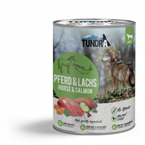 CAINI - Tundra Dog Horse & Salmon 800g (cal & somon) Hrana Umeda Caini