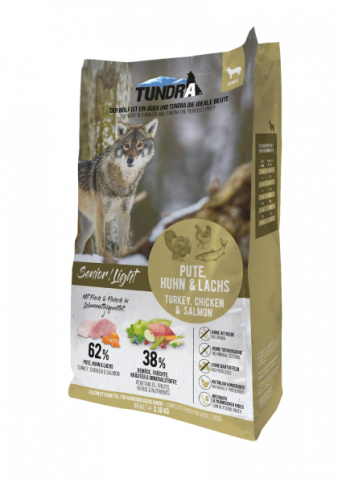 CAINI - Tundra Dog Senior/Light Turkey, Chicken & Salmon 3,18kg (curcan, pui & somon) Hrana Super Premium Caini