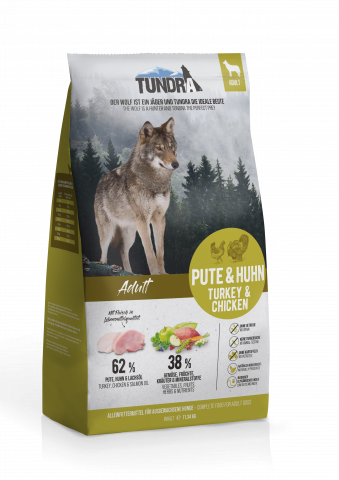 CAINI - Tundra Dog Turkey & Chicken 11.34KG (curcan & pui) Hrana Uscata Caini