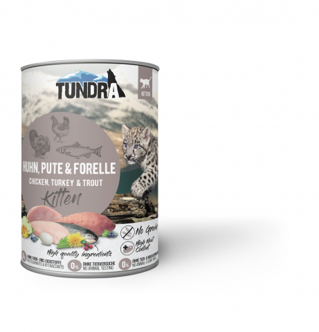 HRANA UMEDA - Tundra  Cat Kitten Chicken, Turkey & Trout 400g (pui, curcan & păstrăv) Hrana Umeda Pisici
