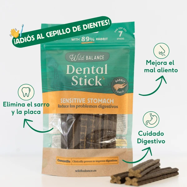 Wild Balance Dental Stick Sensitive Stomach with Rabbit 100g [1]