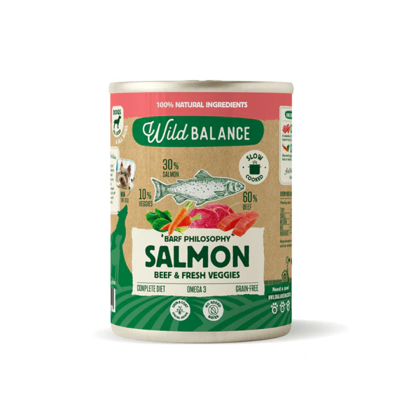 Conserve - Wild Balance Dog Salmon and Beef 400g - BARF Philosophy (Somon si Vita)