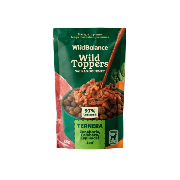 Plicuri - Wild Balance Dog Toppers Beef and Vegetables 85g - Salsas Gourmet (Vita si Legume)
