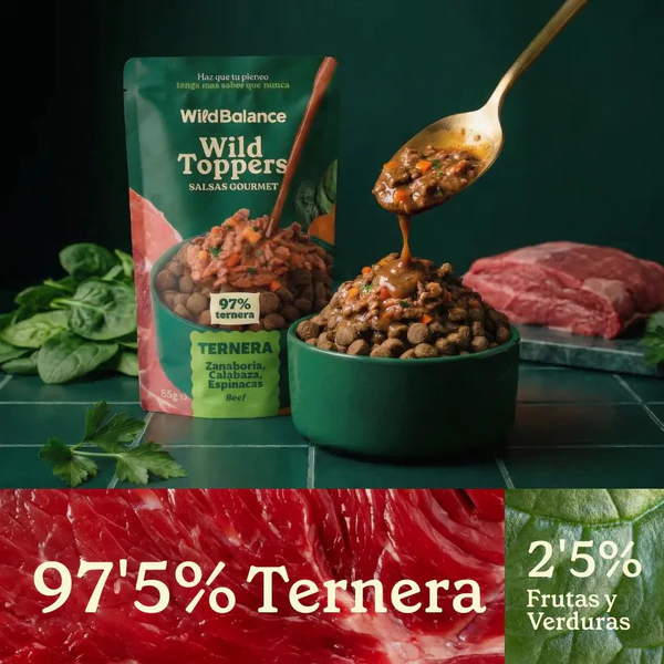 Wild Balance Dog Toppers Beef and Vegetables 85g - Salsas Gourmet (Vita si Legume) [2]