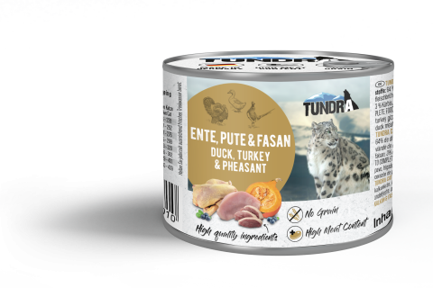 PISICI - Tundra Cat Duck, Turkey & Pheasant 200g (rață, curcan & fazan) Hrana Umeda Pisici
