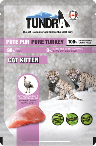 PISICI - Tundra Cat Pouch Kitten Pure Turkey 85g (curcan) Hrana Umeda Pisici