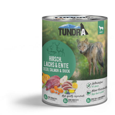 HRANA UMEDA - Tundra Dog Deer, Salmon and Duck 800g ( Caprioara, somon si rata)