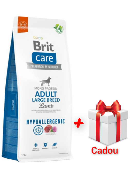 Hrana uscata super premium caini  Brit Care Dog Adult Large Breed Hypoallergenic Miel si Orez 12 kg Petlab.ro [1]