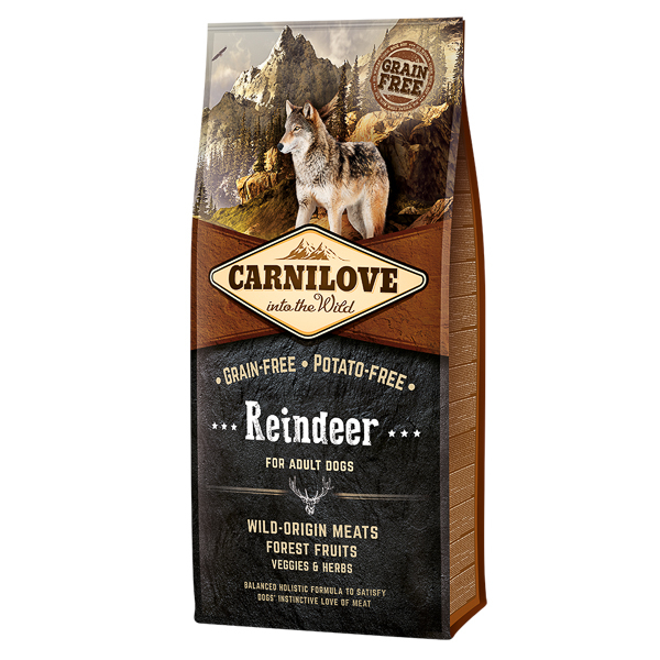 Carnilove Reindeer Adult Dog,hrana uscata fara cereale cu ren 12 kg [1]