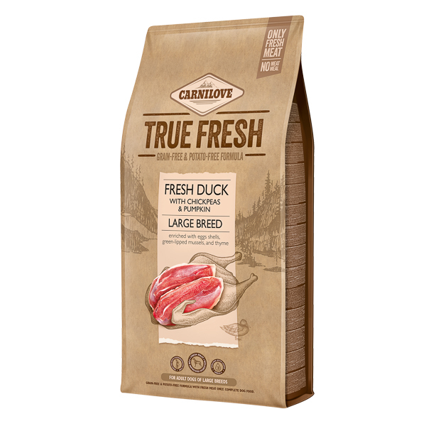 Hrana uscata caini Carnilove True Fresh Duck Large Breed 11.4 kg fara cereale [1]