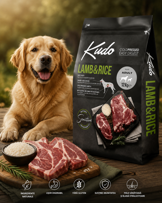 Kudo Adult SENSITIVE miel si orez 12 kg - Petlab.ro [2]