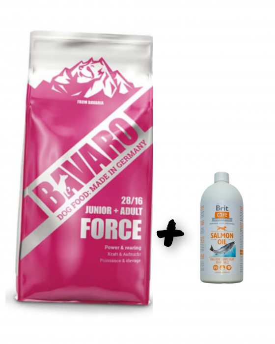 Pachet Bavaro Force 18kg+ Brit Care Ulei Somon 1000ml [1]