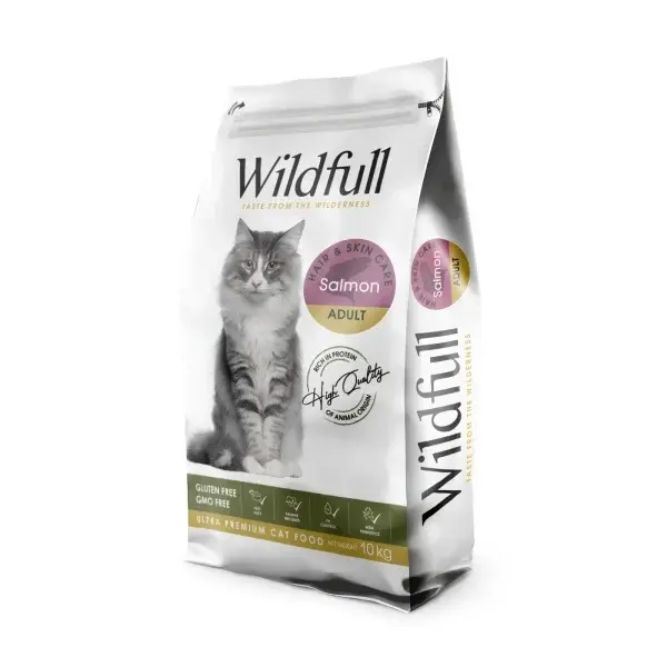 Wildfull Cat Hair & Skin - Hrana uscata ultra-premium - Somon-10kg [2]