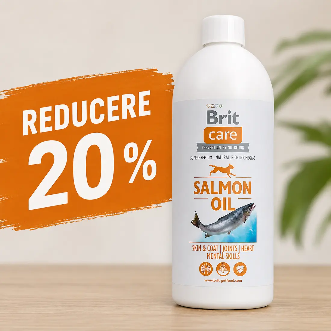 Suplimente/vitamine câini - Brit Care ulei de somon,1000ml
