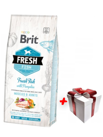 Sensibilitati/Hypoalergenic - Brit Fresh Peste si Dovleac, Adult Large, 12 kg
