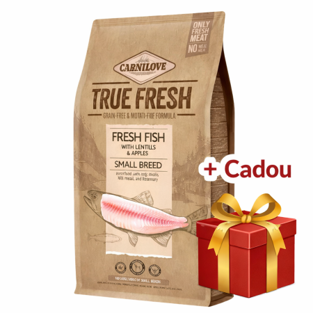 Talie Mica - Carnilove True Fresh Fish Adult Small Breed 4 kg- Talie Mica + CADOU