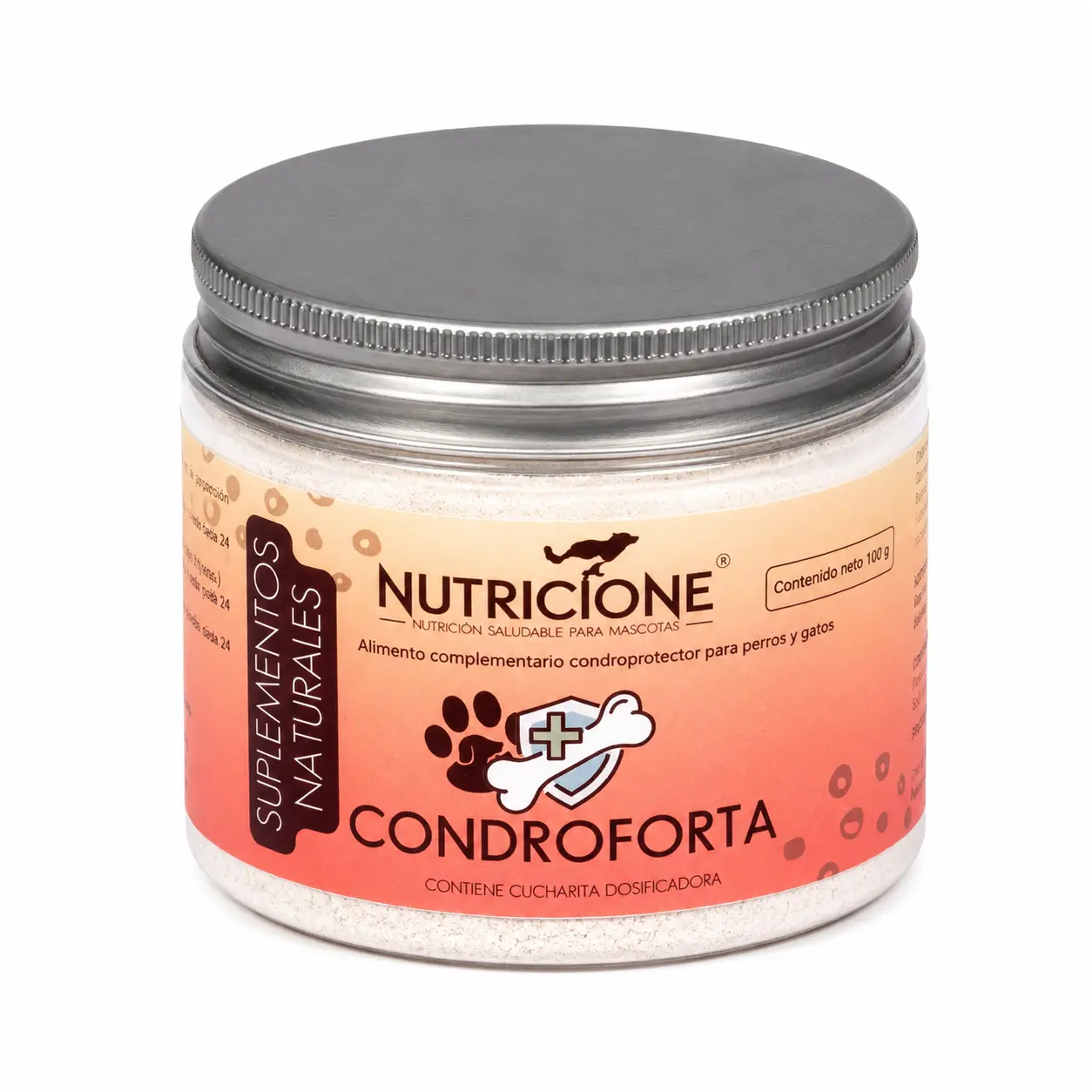 Suplimente/vitamine câini - CONDROFORTA 100 g – Supliment natural pentru articulații la câini și pisici | Glucozamină, Condroitină & Colagen Marin