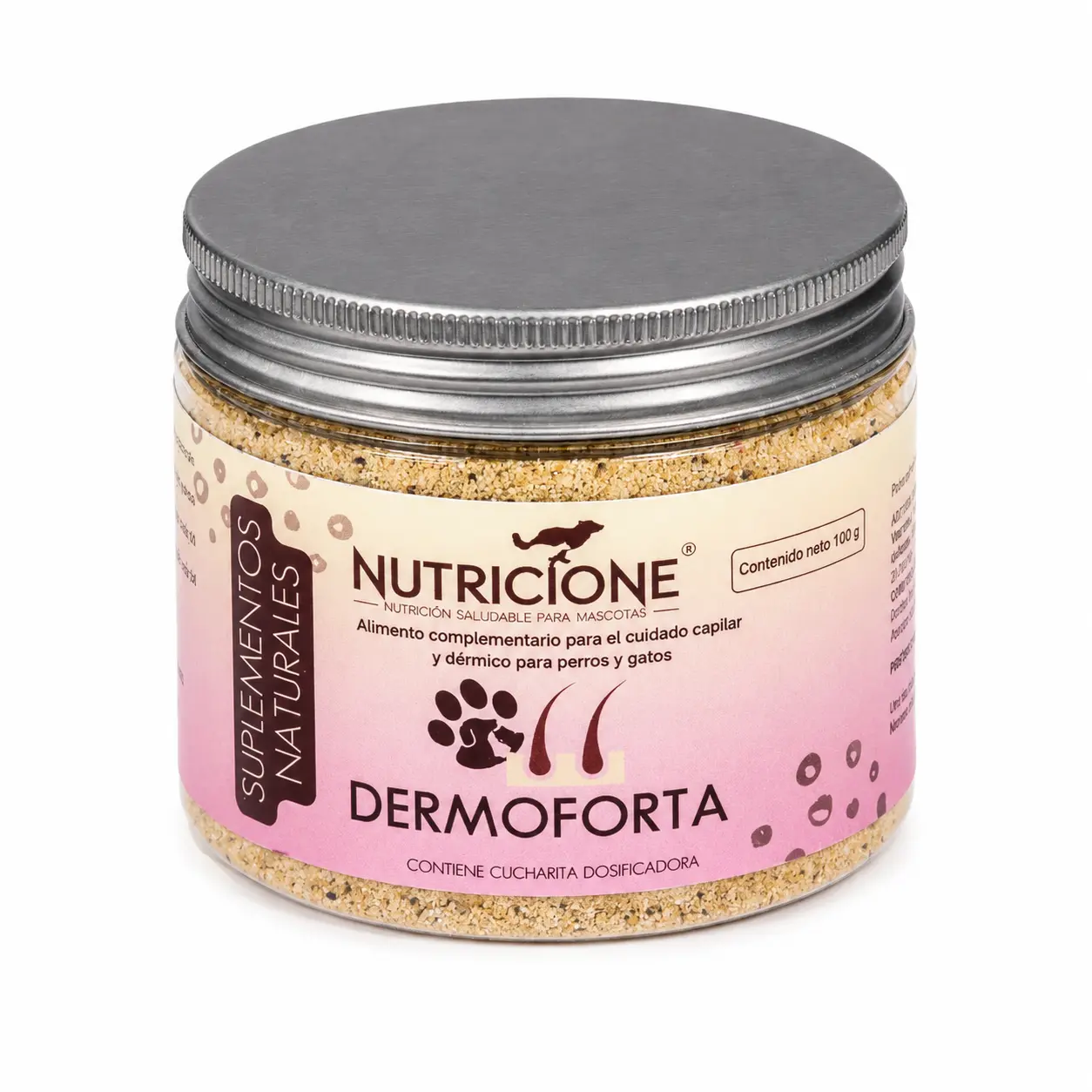 Suplimente/vitamine câini - DERMOFORTA 100 g – Supliment natural pentru piele și blană la câini și pisici | Biotină & L-Carnitină