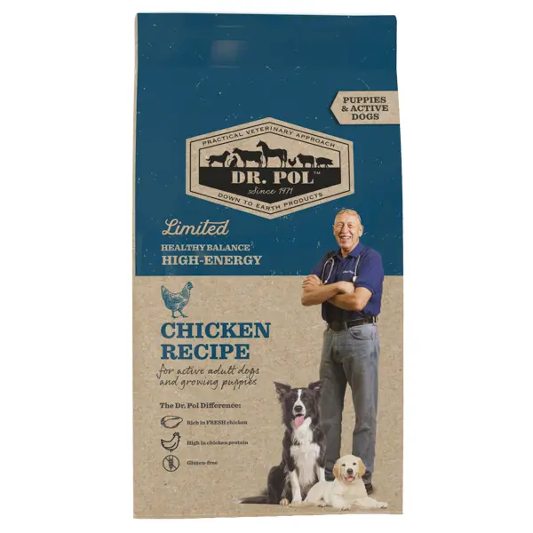 Puppy/Junior - Dr. Pol Dog Chicken Puppy & Active Dogs High-Energy  Superpremium-10kg