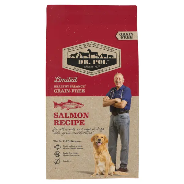 Talie Mica - Dr. Pol Dog Salmon 10kg – Hrană Superpremium  Monoproteica fara cereale cu Somon pentru Câini Adulți Sensibili