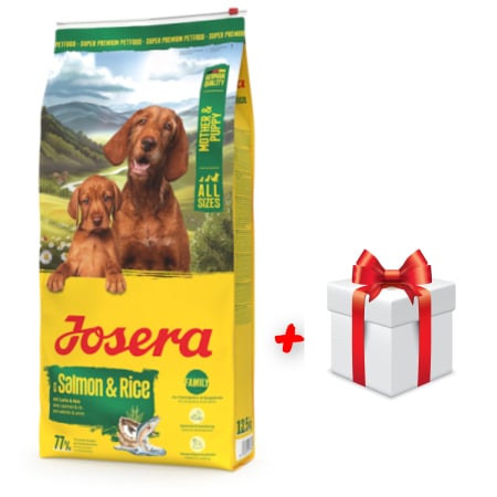 Sensibilitati/Hypoalergenic - Josera Mother & Puppy with Salmon & Rice 12,5 kg (Josera Family Plus starter) +CADOU