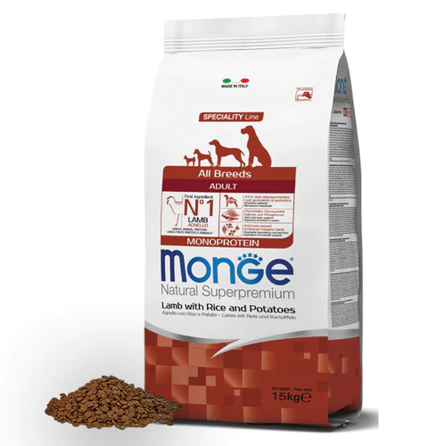 Talie Mica - Monge Adult cu Miel, Orez & Cartofi 15 kg | Superpremium