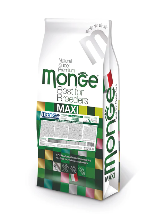 Hrana câini - Monge Caini Adulti Maxi cu Pui 15 kg | Superpremium
