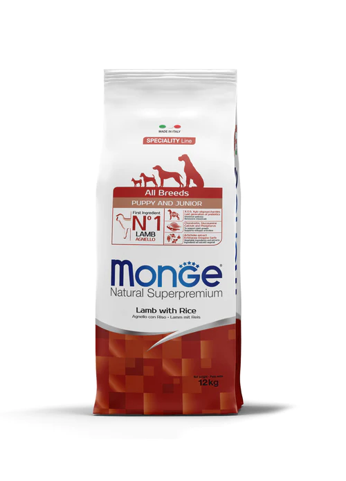 Puppy/Junior - Monge Caini Junior&Puppy cu Miel 12 kg | Superpremium