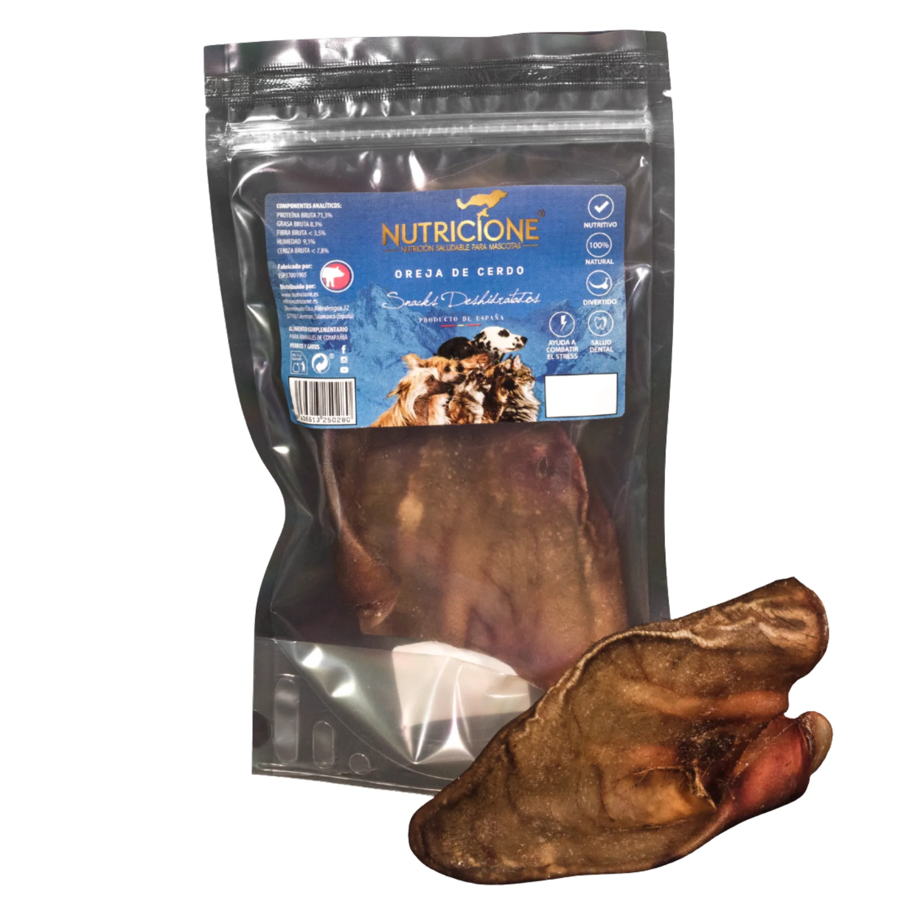 Suplimente/vitamine câini - Ureche de Porc – Snack Natural pentru Câini | 100% Porc Deshidratat