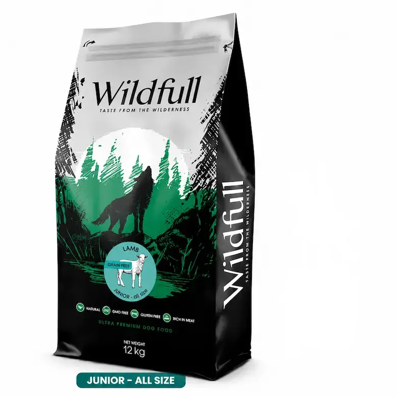 Talie Mica - Wildfull JUNIOR all size - Hrana uscata ultra-premium - Miel - 12kg- Fără cereale!