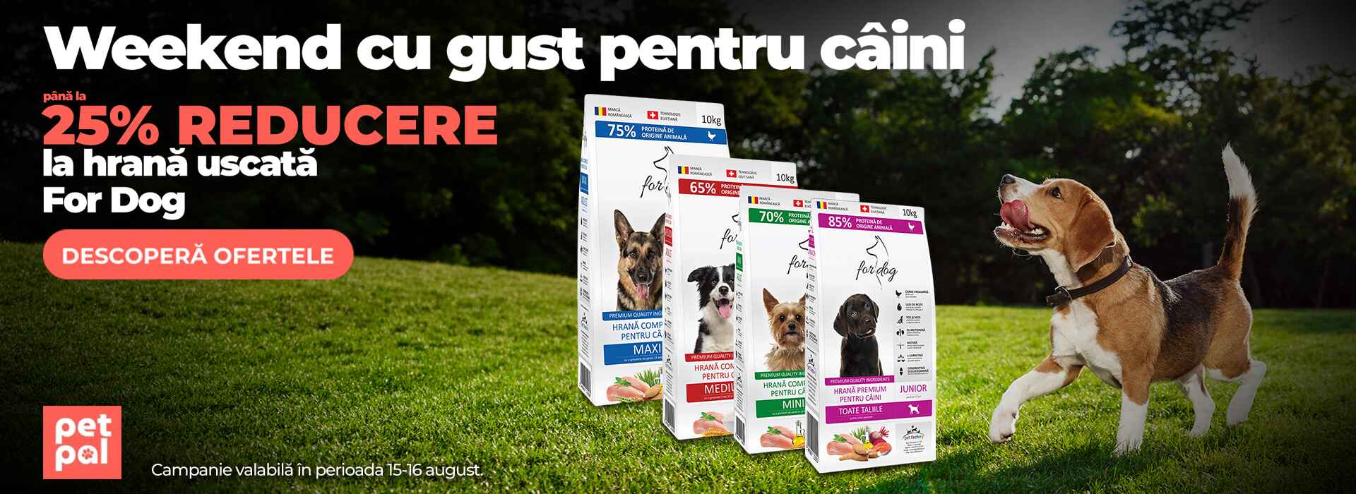 Hrana uscata For Dog pana la 25% Desktop