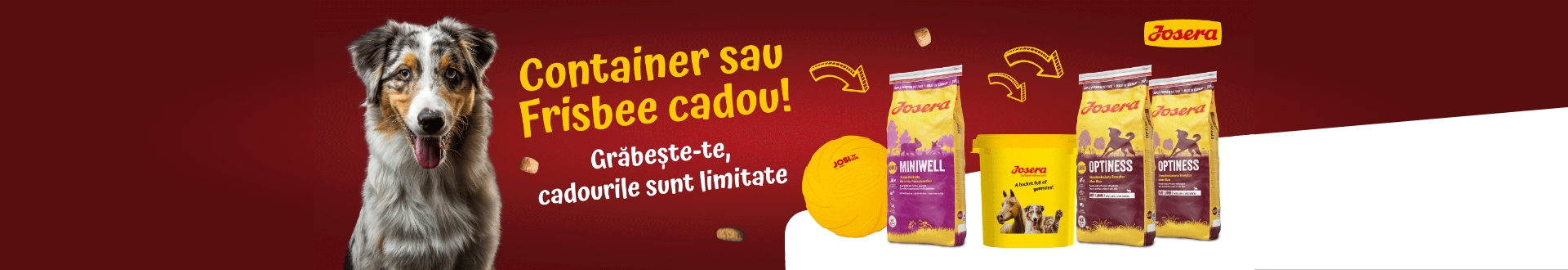 Hrana uscata si umeda Josera Caini si Pisici