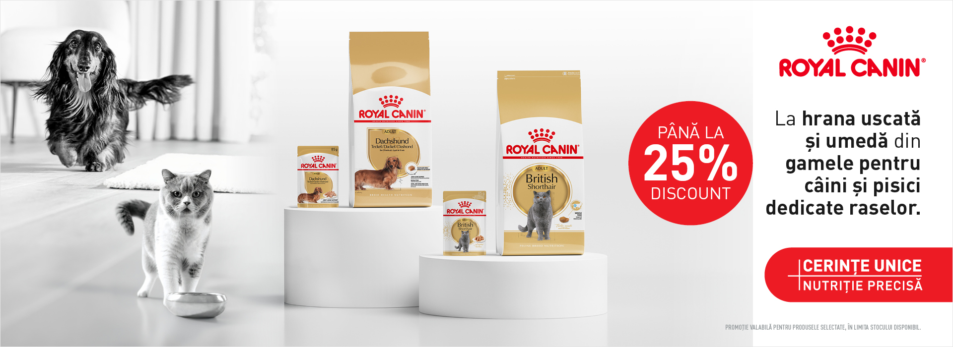 Royal Canin Rase pana la 25% Desktop