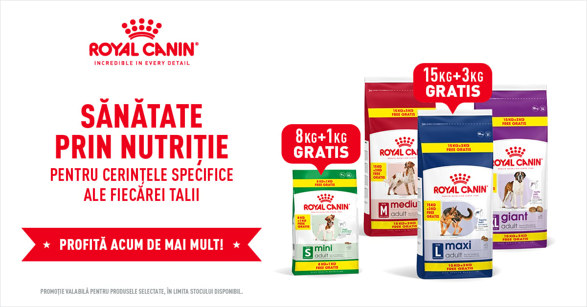 Royal Canin Hrana Uscata Caine Kg Cadou